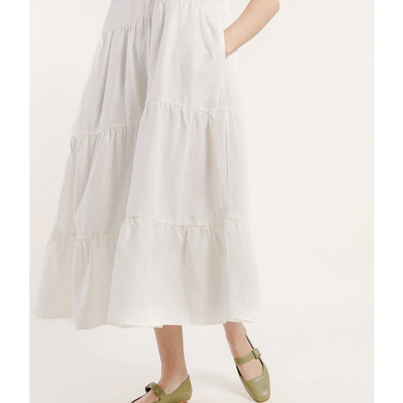 🆕 TRADLANDS CHALET TIERED DRESS OLIVE SMALL - Picture 5 of 10